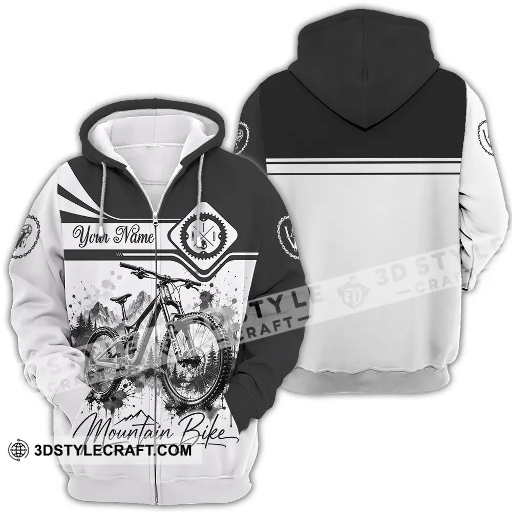 Unisex Shirt - Custom Mountain Bike Shirt - Zipper Hoodie / S - T-shirt