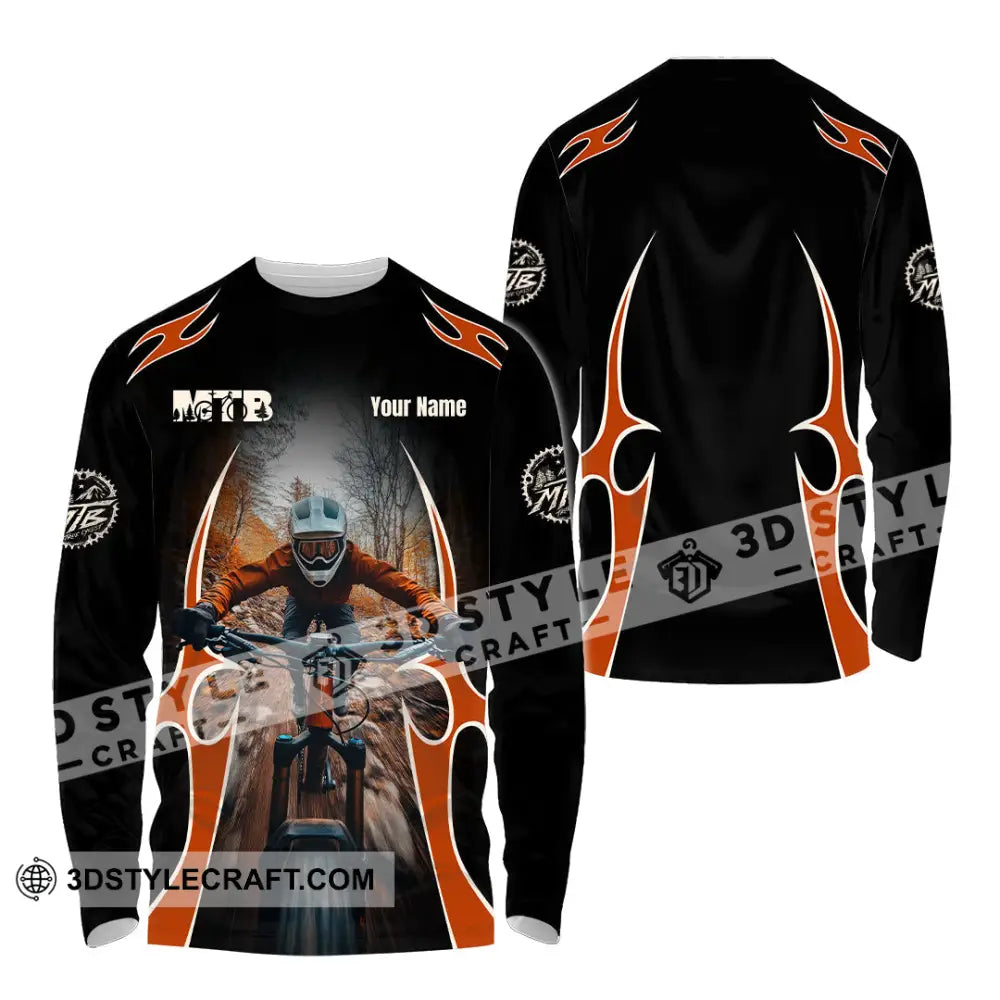 Unisex Shirt - Custom MTB Shirt Long Sleeve Shirt / S T-shirt
