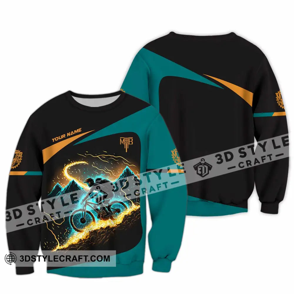 Unisex Shirt - Custom MTB Mountain Bike Shirt Long Sleeve / S T-shirt