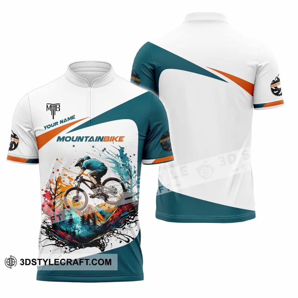 Unisex Shirt - Custom MTB Mountain Bike Shirt Polo Shirt / S T-shirt