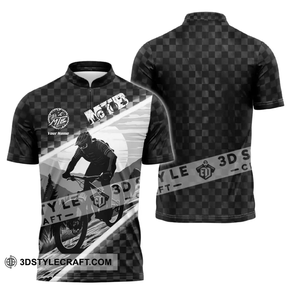 Unisex Shirt - Custom MTB Shirt Zipper Polo Shirt / S T-shirt