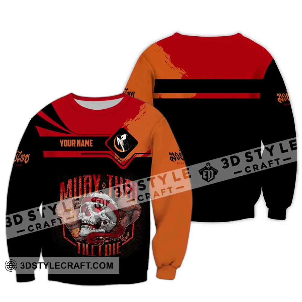 Unisex Shirt - Custom Muay Thai 3D Shirt Long Sleeve / S T-shirt