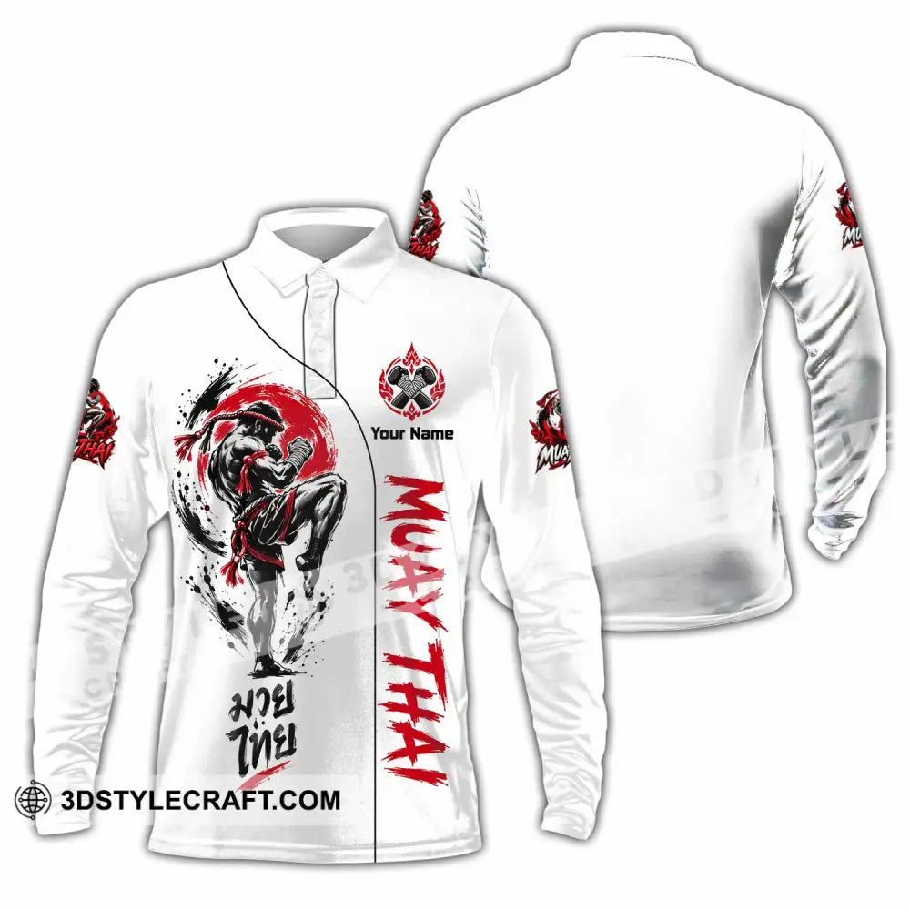 Unisex Shirt - Custom Muay Thai Shirt - Long Sleeve Polo / S - T-shirt
