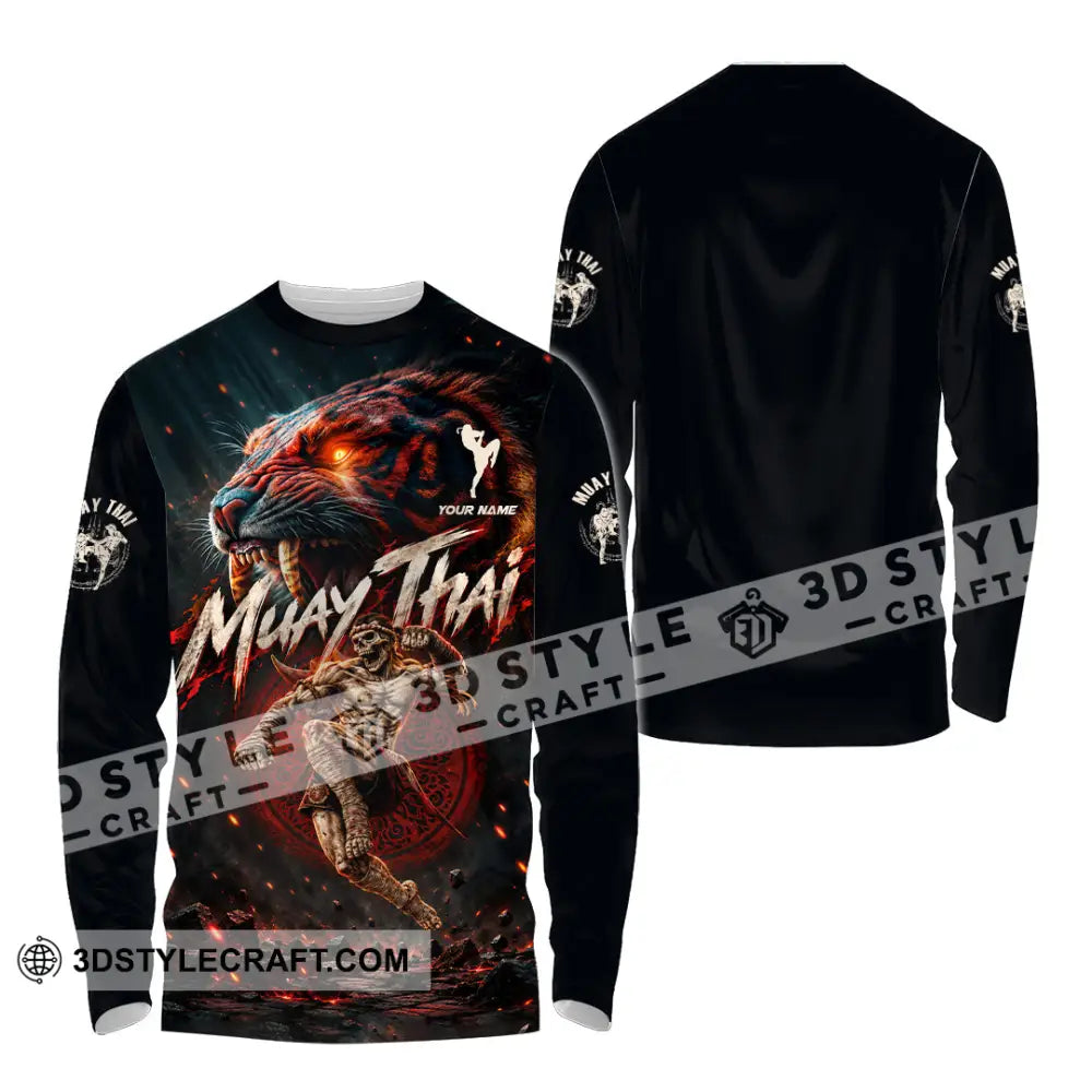 Unisex Shirt - Custom Muay Thai Shirt - Long Sleeve Shirt / S - T-shirt