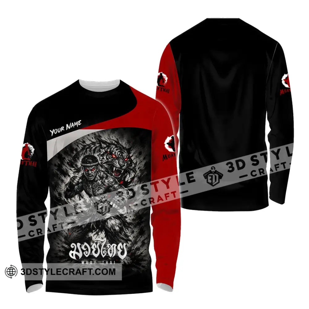Unisex Shirt - Custom Muay Thai Shirt - Long Sleeve Shirt / S - T-shirt