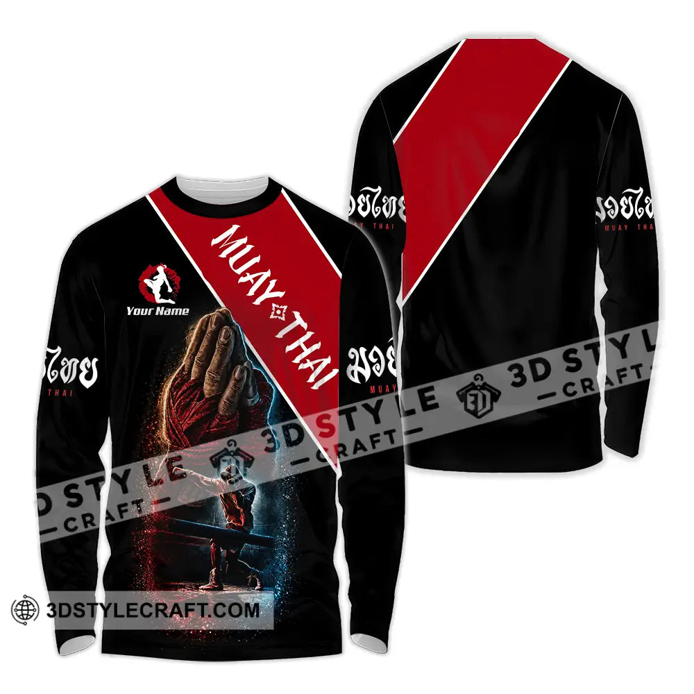 Unisex Shirt - Custom Muay Thai Shirt - Long Sleeve Shirt / S - T-shirt