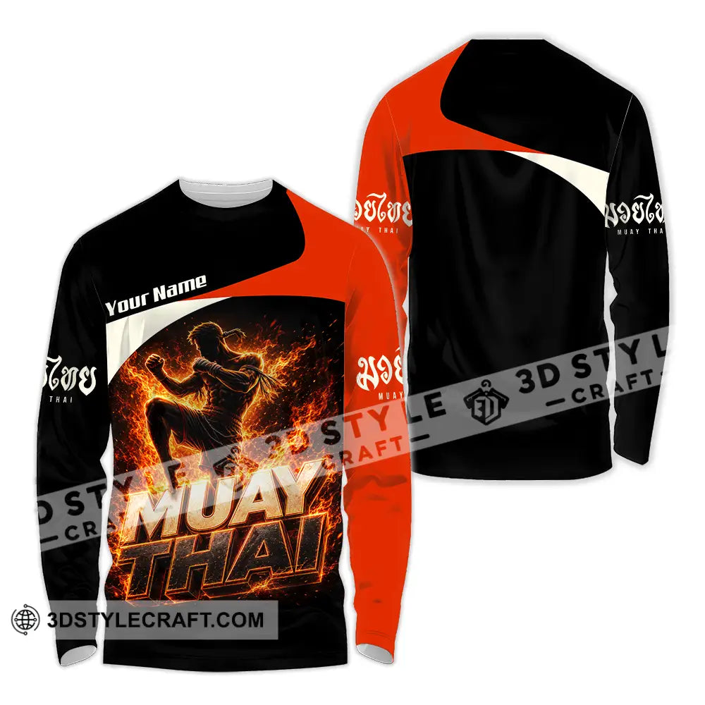 Unisex Shirt - Custom Muay Thai Shirt - Long Sleeve Shirt / S - T-shirt