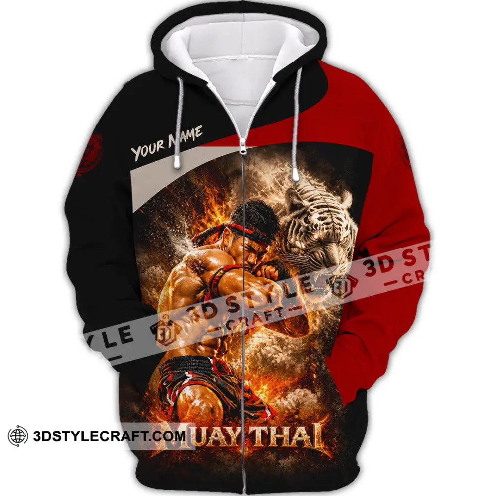 Unisex Shirt - Custom Muay Thai Shirt - Zipper Hoodie / S - T-shirt