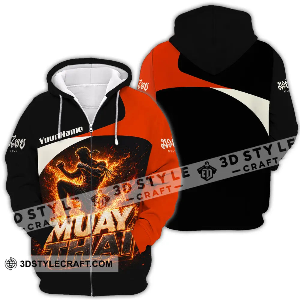 Unisex Shirt - Custom Muay Thai Shirt - Zipper Hoodie / S - T-shirt