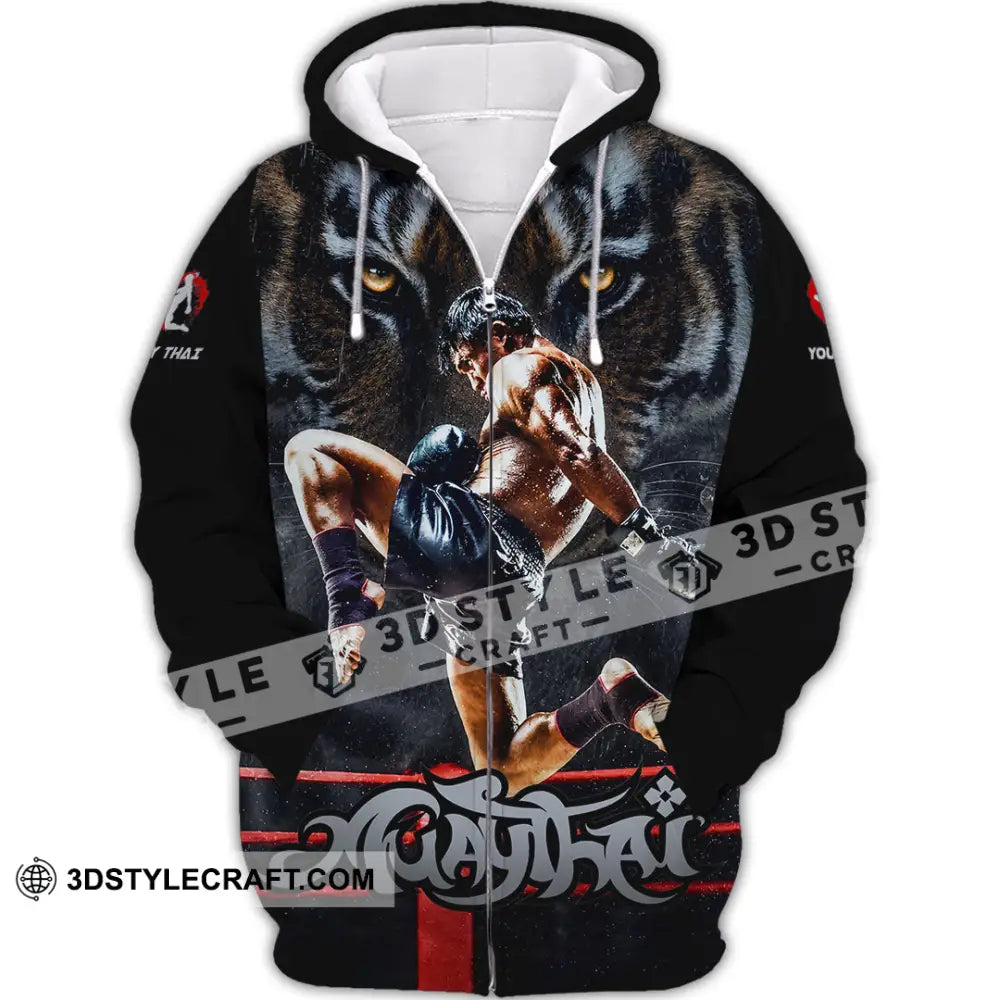Unisex Shirt - Custom Muay Thai Shirt - Zipper Hoodie / S - T-shirt