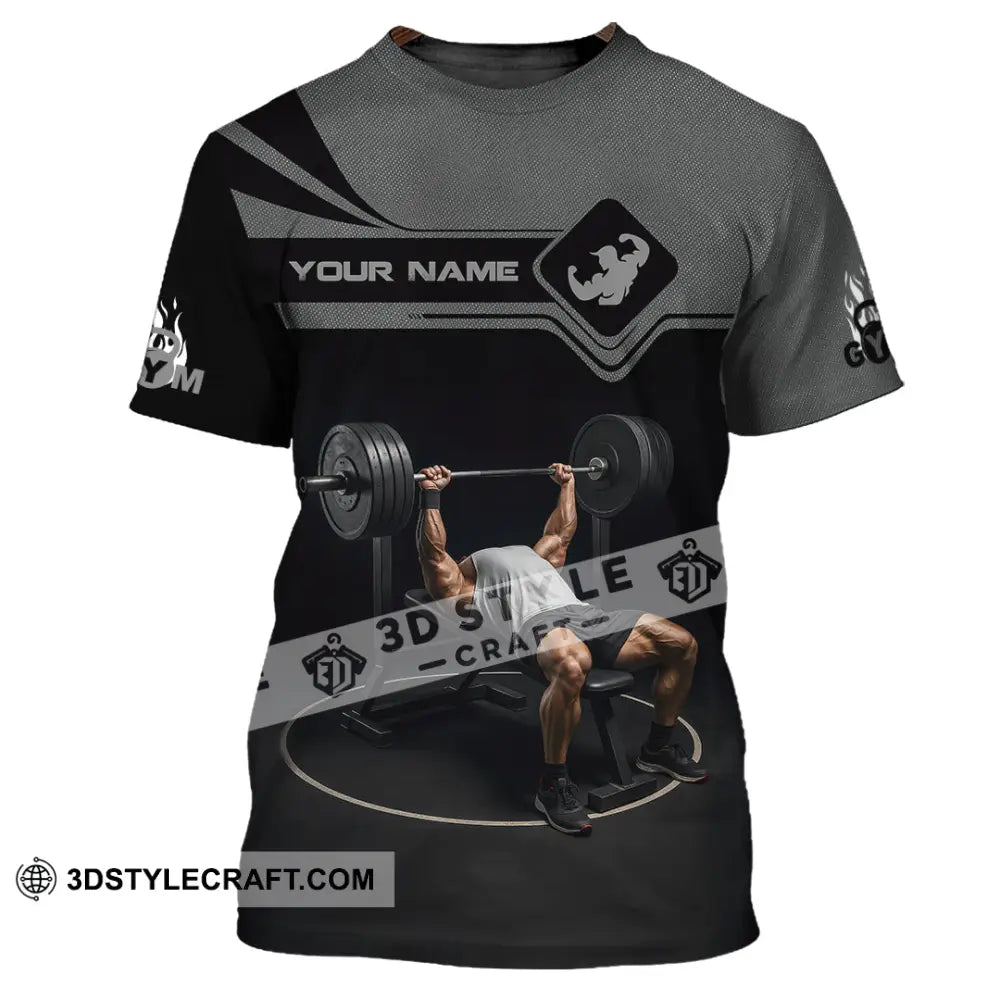 Unisex Shirt - Custom Muscular Man Weightlifting Sports Shirt T-Shirt / S T-shirt