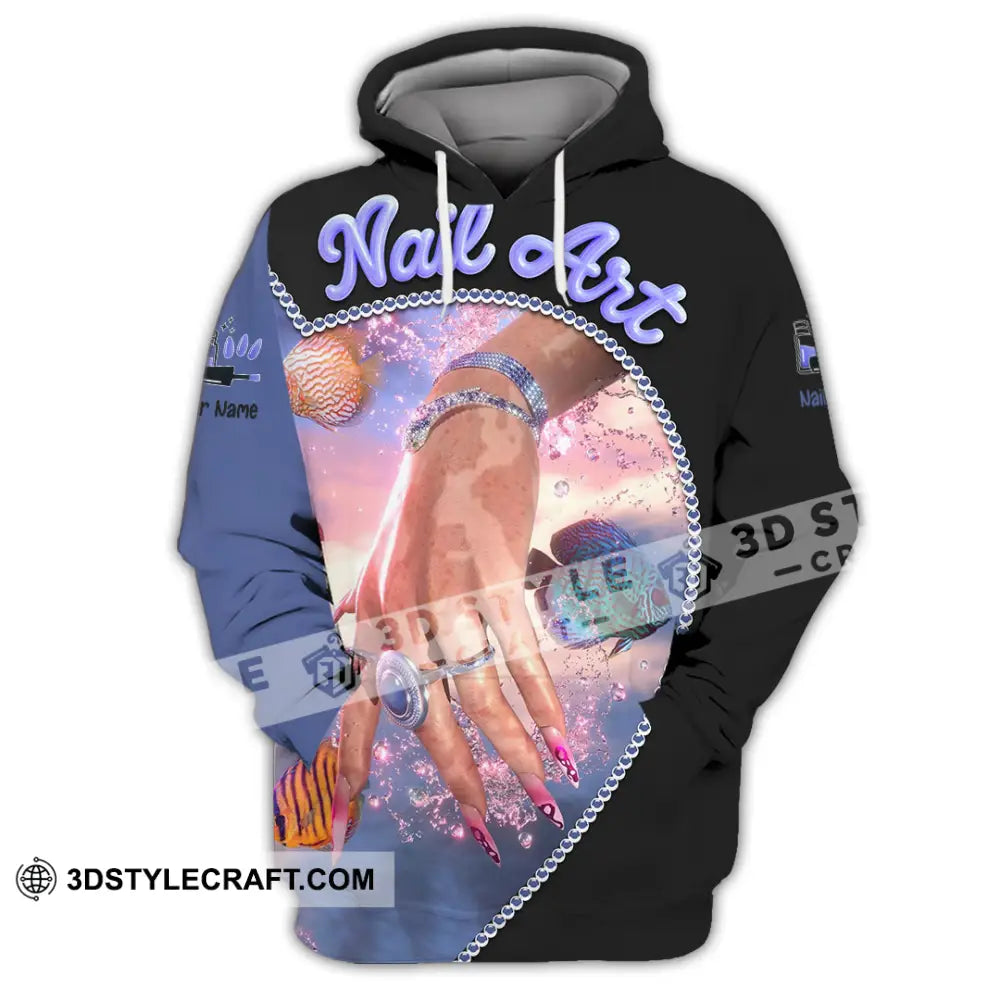 Unisex Shirt Custom Nails Art Shirt Hoodie / S T shirt