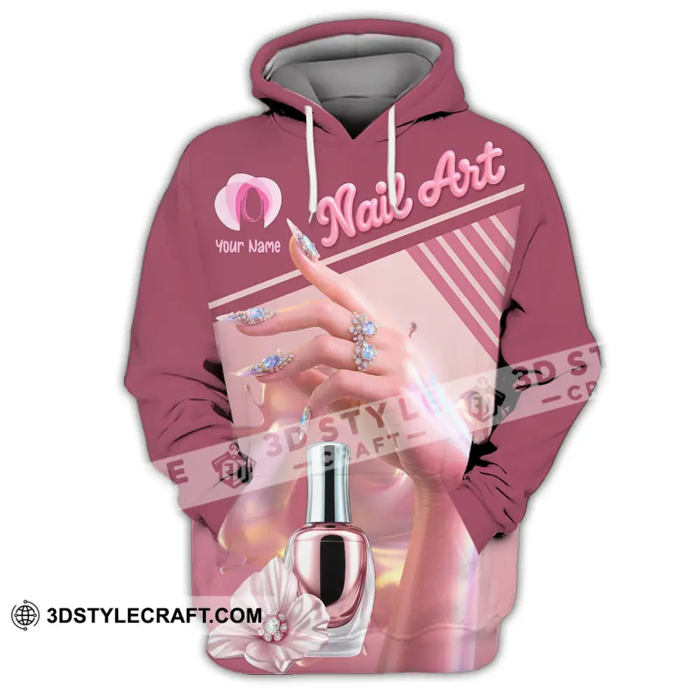 Unisex Shirt Custom Nails Artist Shirt Hoodie / S T shirt