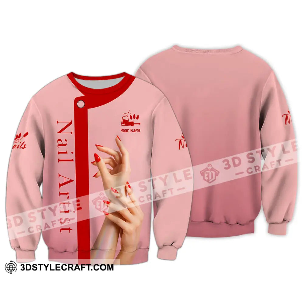 Unisex Shirt Custom Nails Artist Shirt Long Sleeve / S T shirt