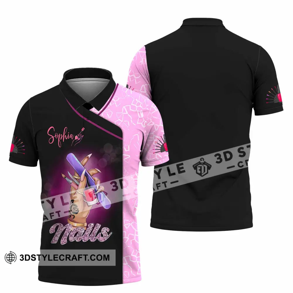 Unisex Shirt - Custom Nails Lover Shirt Polo Shirt / S T-shirt