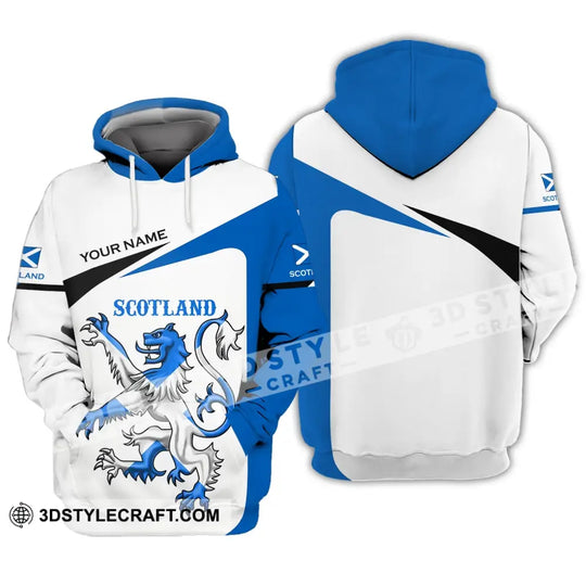 Unisex Shirt - Custom Name 3D Shirt - Scotland Lion Lover style option 3