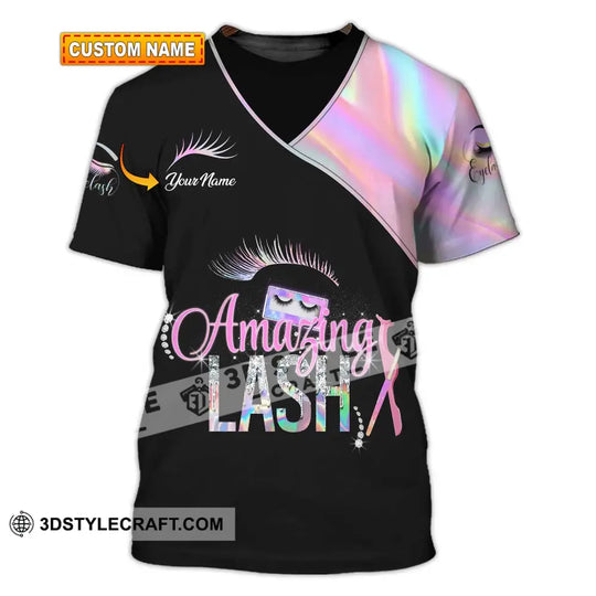 Unisex Shirt - Custom Name Shirt Amazing Lash style option 1