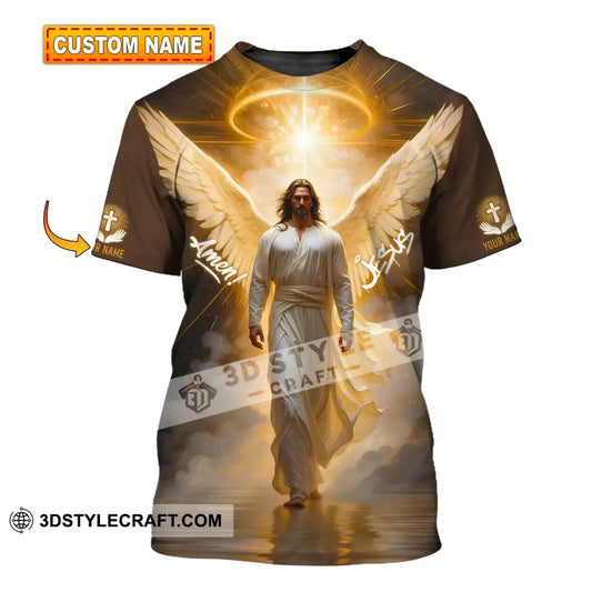 Unisex Shirt - Custom Name Amen Jesus T-Shirt