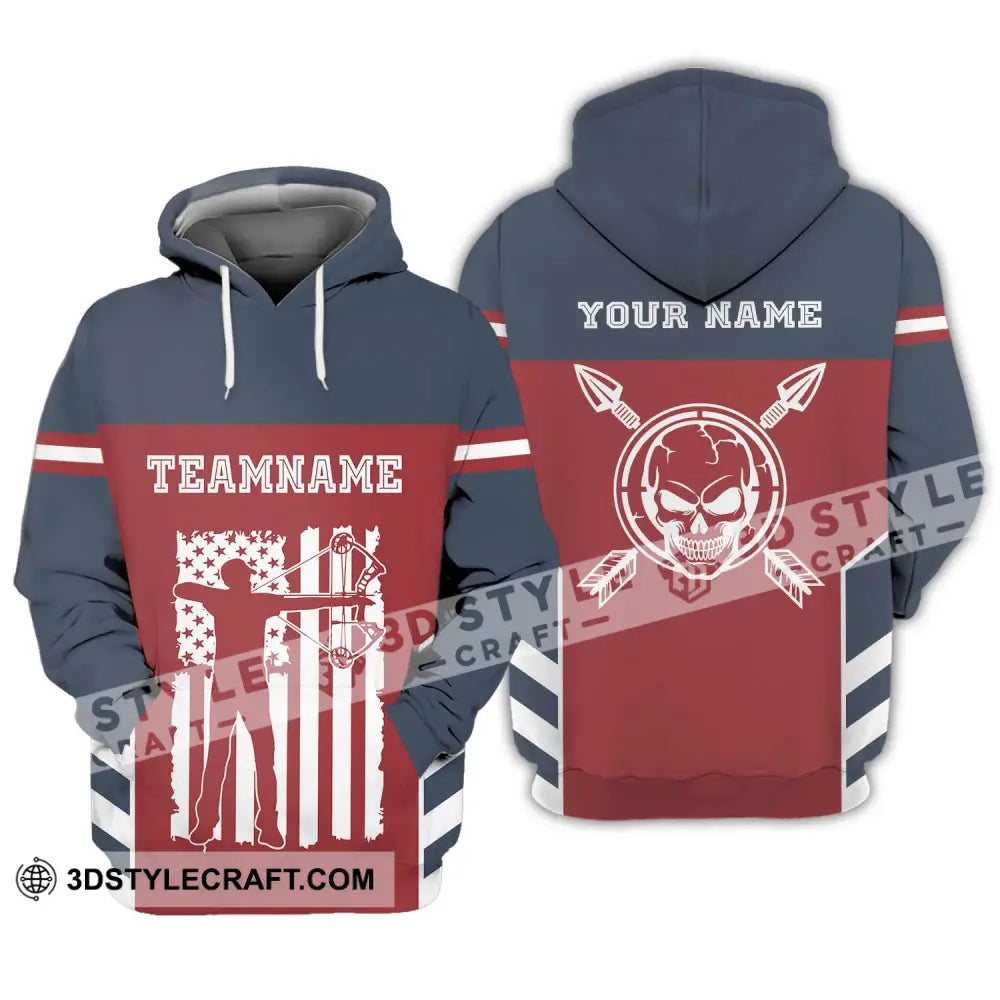 Unisex Shirt - Custom Name America Archery Hoodie / S T-Shirt