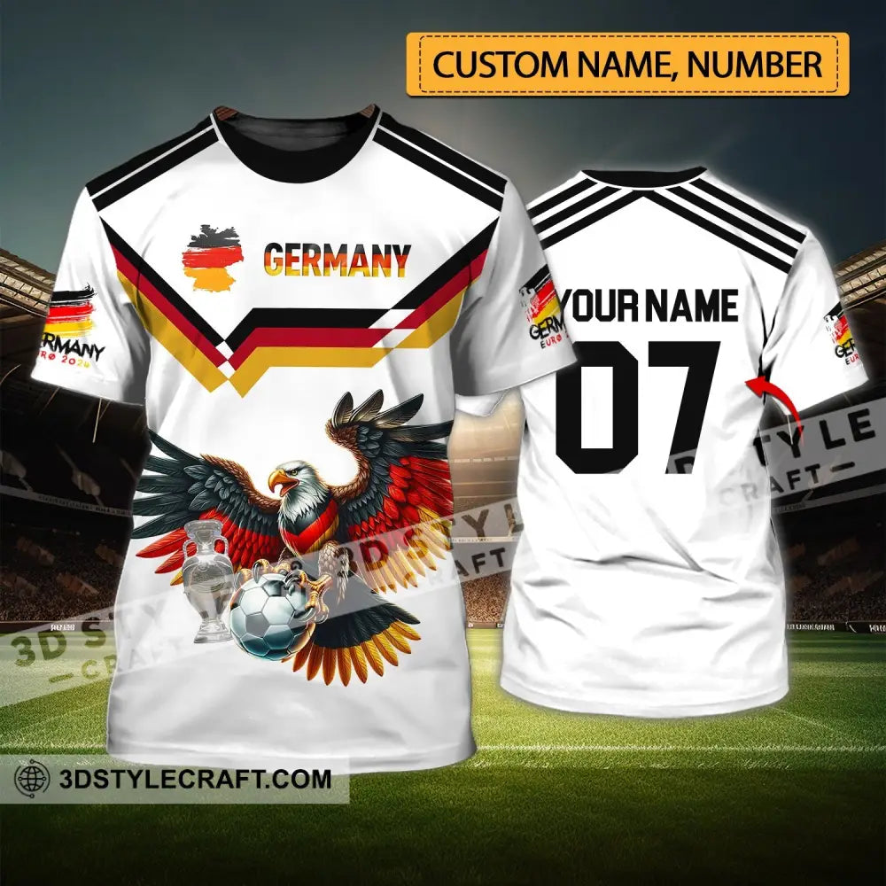 Unisex Shirt - Custom Name And Number 2024 Euro Cup Germany Team T-Shirt