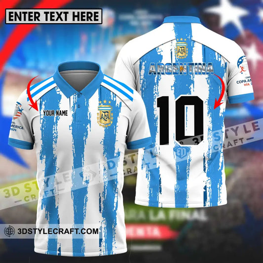 Unisex Shirt - Custom Name And Number Argentina Lover T-Shirt