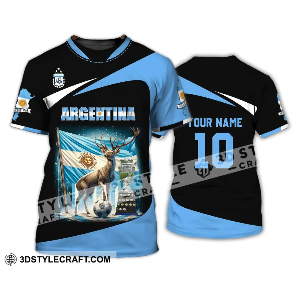 Unisex Shirt - Custom Name And Number Argentina National Team Lover T-Shirt / S T-Shirt