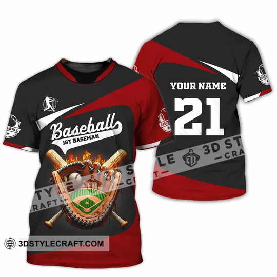 Unisex Shirt, Custom Name and Number Baseball Shirt, Baseball Love T-Shirt style option 2