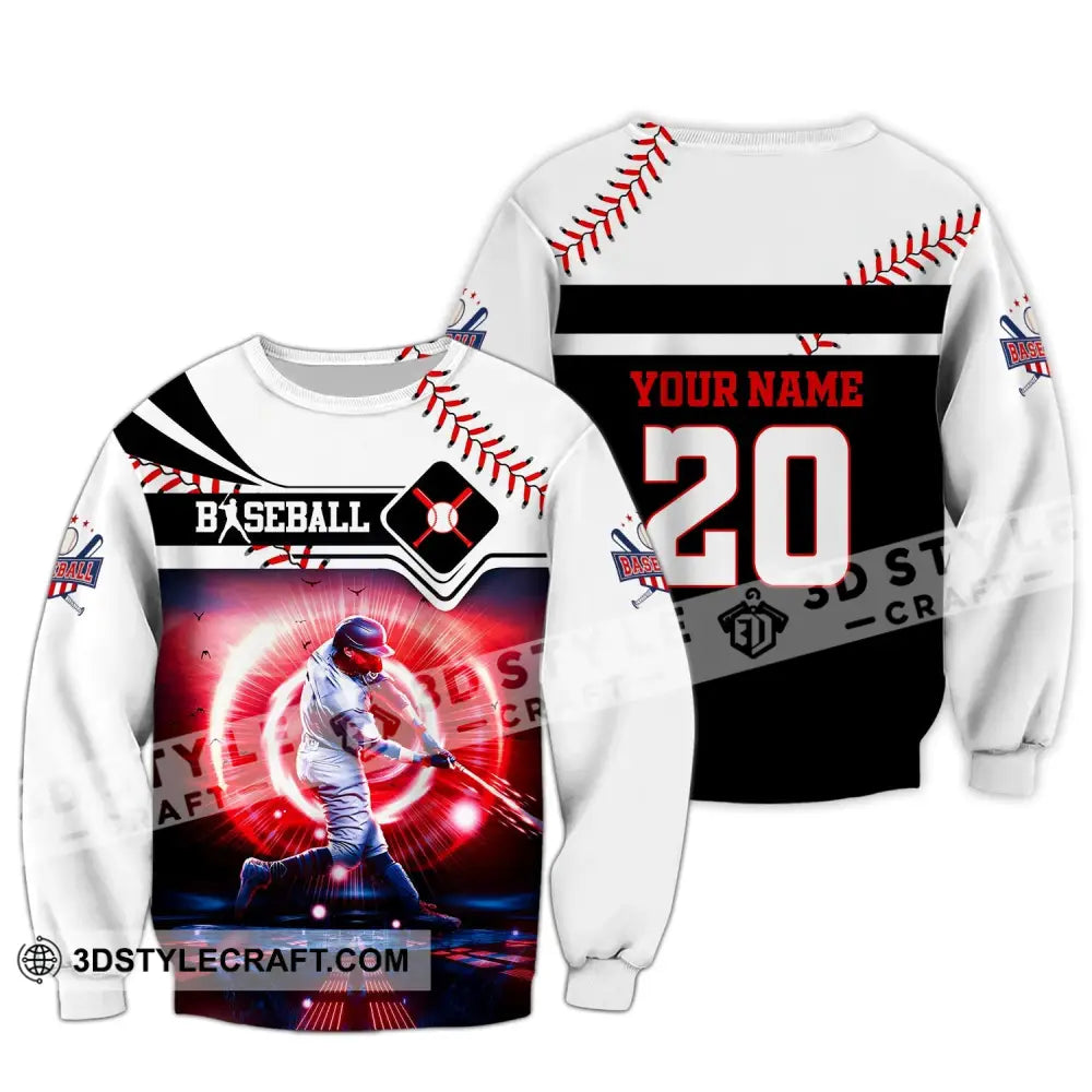 Unisex Shirt Custom Name And Number Baseball T-Shirt For Club Gift Players Long Sleeve / S T-Shirt