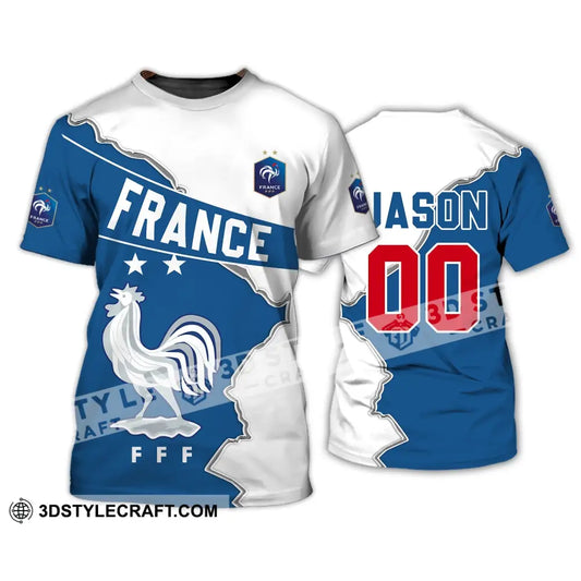 Unisex Shirt - Custom Name And Number Chicken France Fff Team Lover Euro 2024 T-Shirt / S T-Shirt