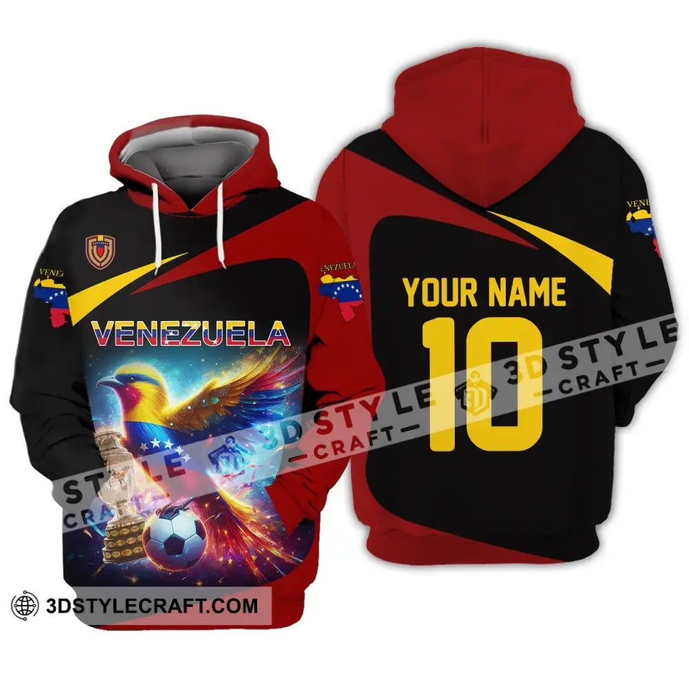 Unisex Shirt - Custom Name And Number Copa 2024 Cup Sport Venezuela Team Hoodie / S T-Shirt