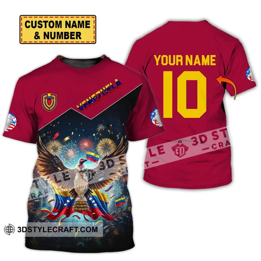 Unisex Shirt - Custom Name And Number Copa 2024 Sport Venezuela Team T-Shirt