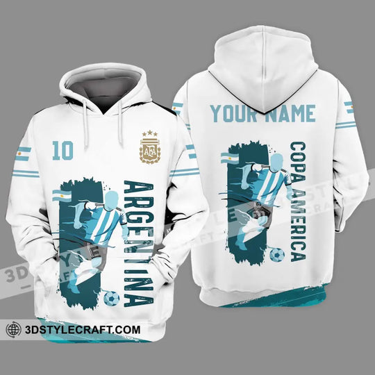 Unisex Shirt - Custom Name And Number Copa America Shirt, Argentina style option 3