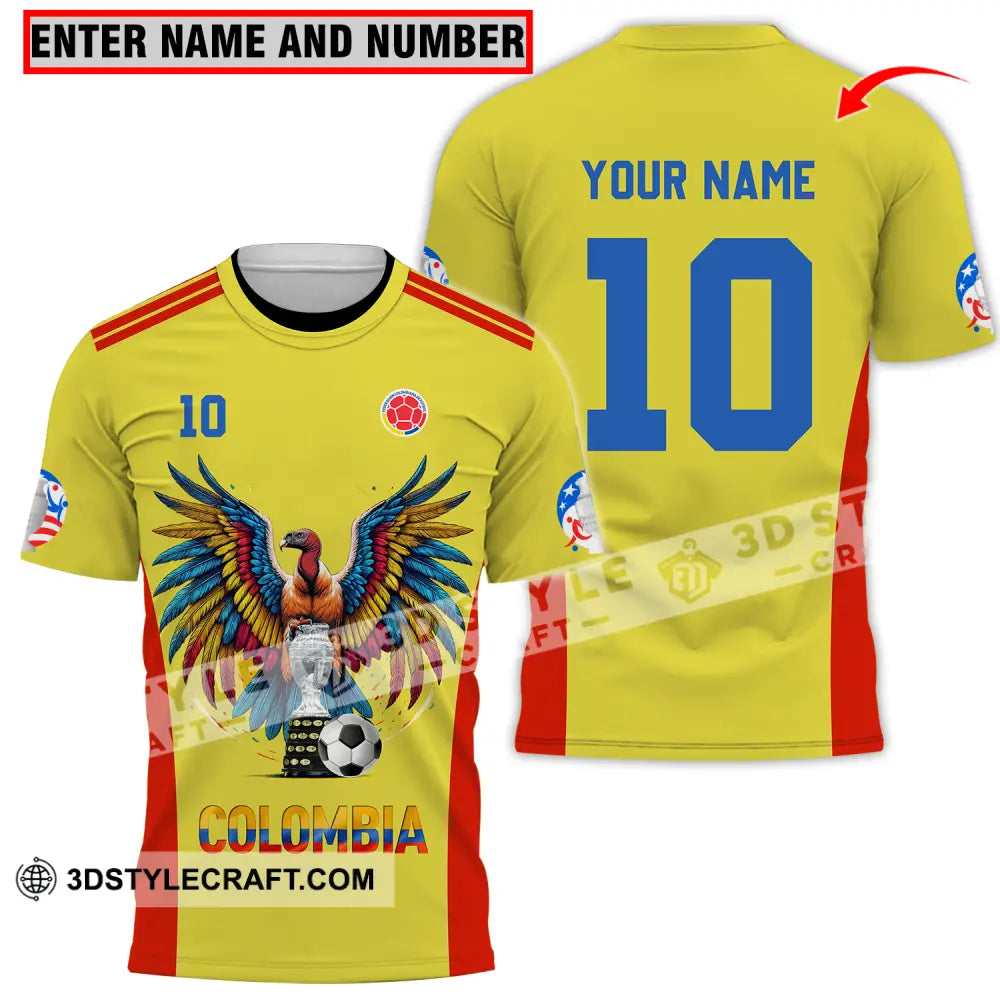 Unisex Shirt - Custom Name And Number Copa America Sport Colombia T-Shirt