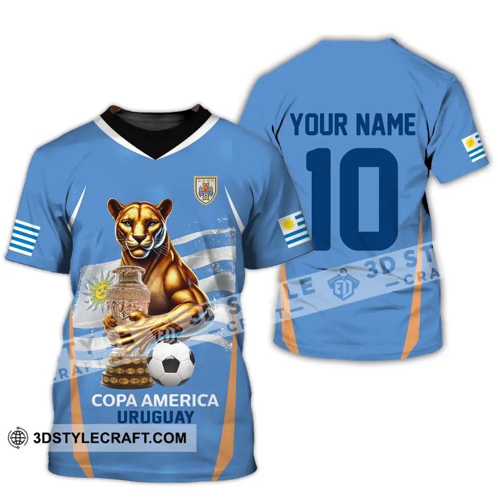 Unisex Shirt - Custom Name And Number Copa America Sport Uruguay T-Shirt / S T-Shirt