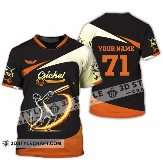 Unisex Shirt, Custom Name and Number Cricket Ball Shirt, Cricket Ball Hoodie Shirt style option 2