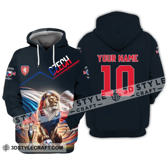 Unisex Shirt - Custom Name And Number Shirt, Czech National Team Lover style option 2