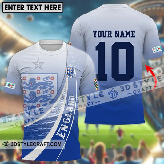 Unisex Shirt - Custom Name And Number England Euro 2024 T-Shirt