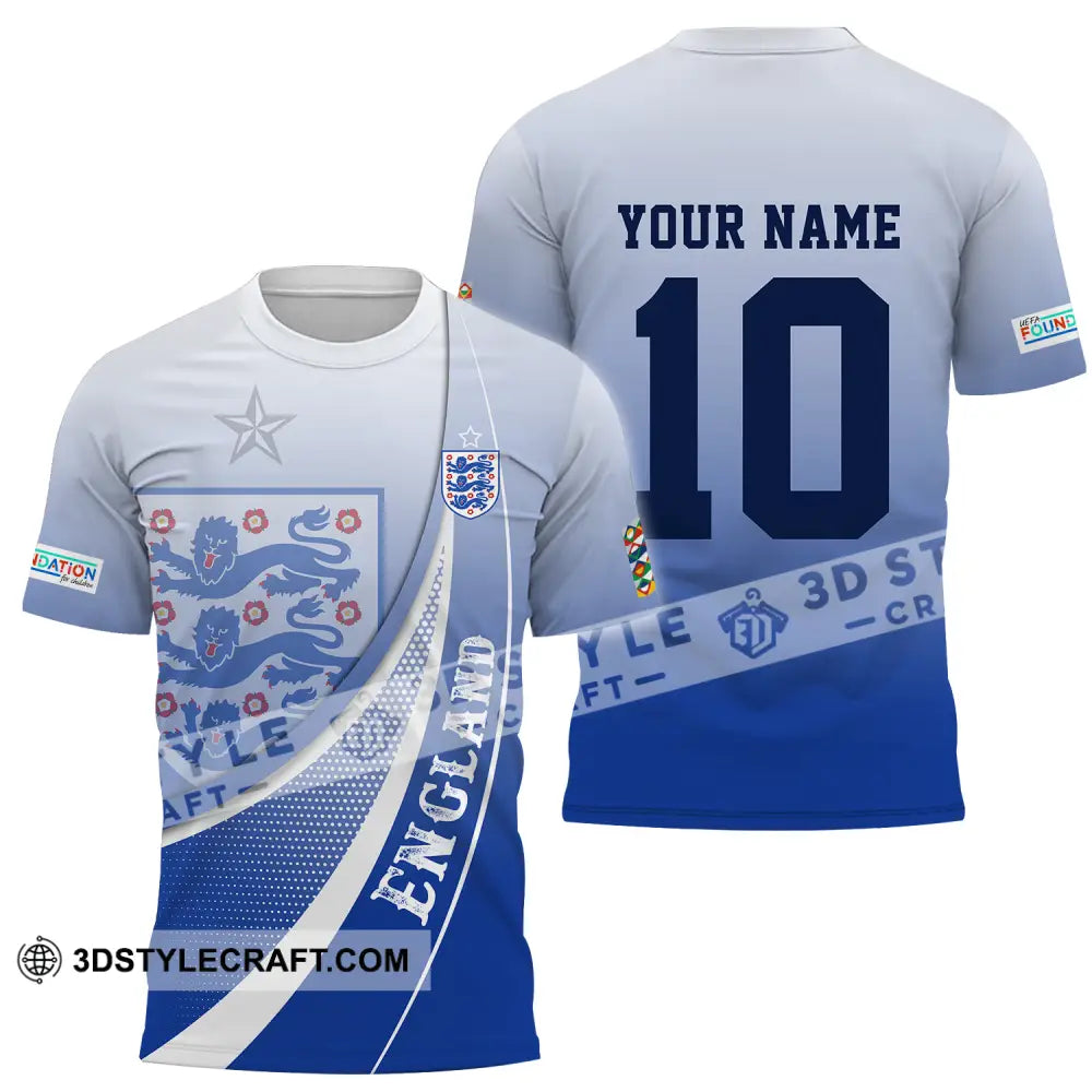 Unisex Shirt - Custom Name And Number England Euro 2024 T-Shirt / S T-Shirt