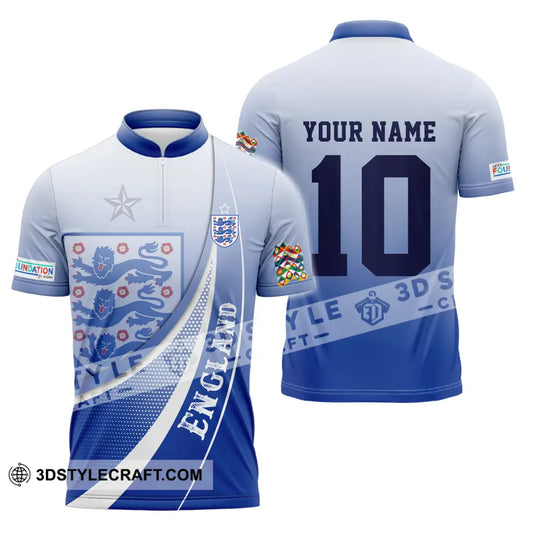 Unisex Shirt - Custom Name And Number, England Euro 2024 Shirt style option 4