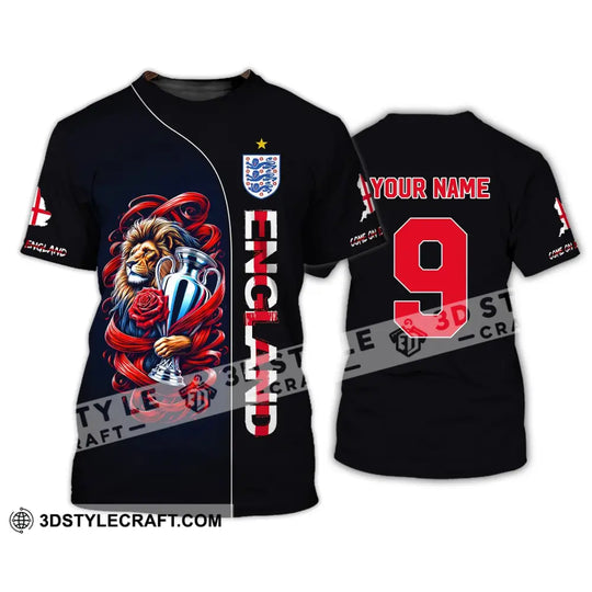 Unisex Shirt, Custom Name and Number England Football Shirt, Euro 2024 Shirt, England Football Polo Long Sleeve style option 3