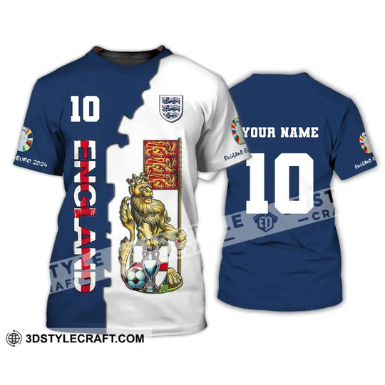 Unisex Shirt, Custom Name and Number England Football Shirt, Euro 2024 Shirt, England Football Polo Long Sleeve style option 3