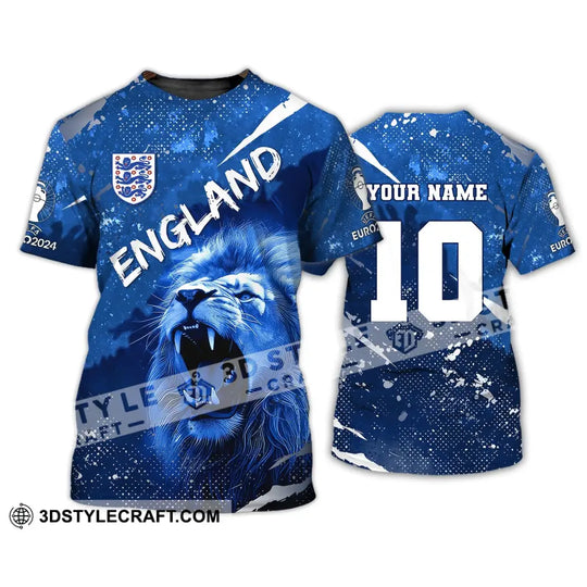 Unisex Shirt, Custom Name and Number England Football Shirt, England Football Polo Long Sleeve, England Euro 2024 Shirt style option 2