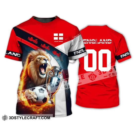 Unisex Shirt, Custom Name and Number England Football Shirt, England Football Polo Long Sleeve, Euro 2024 Shirt style option 3