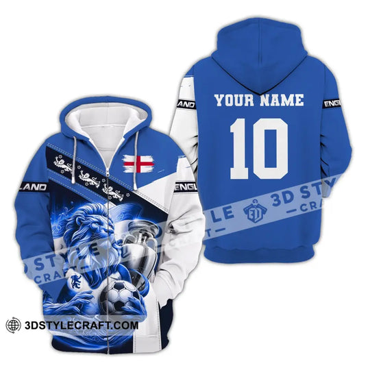 Unisex Shirt, Custom Name and Number England Football Shirt, England Football Polo Long Sleeve, Euro 2024 Shirt style option 3
