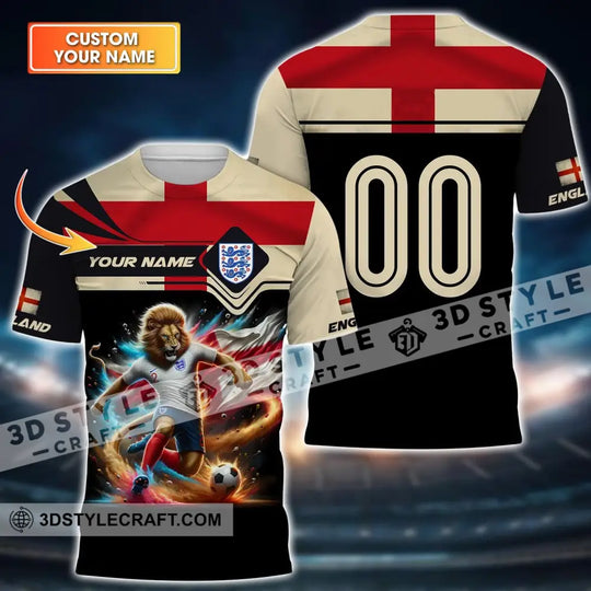 Unisex Shirt - Custom Name And Number, Euro 2024 Shirt England style option 1
