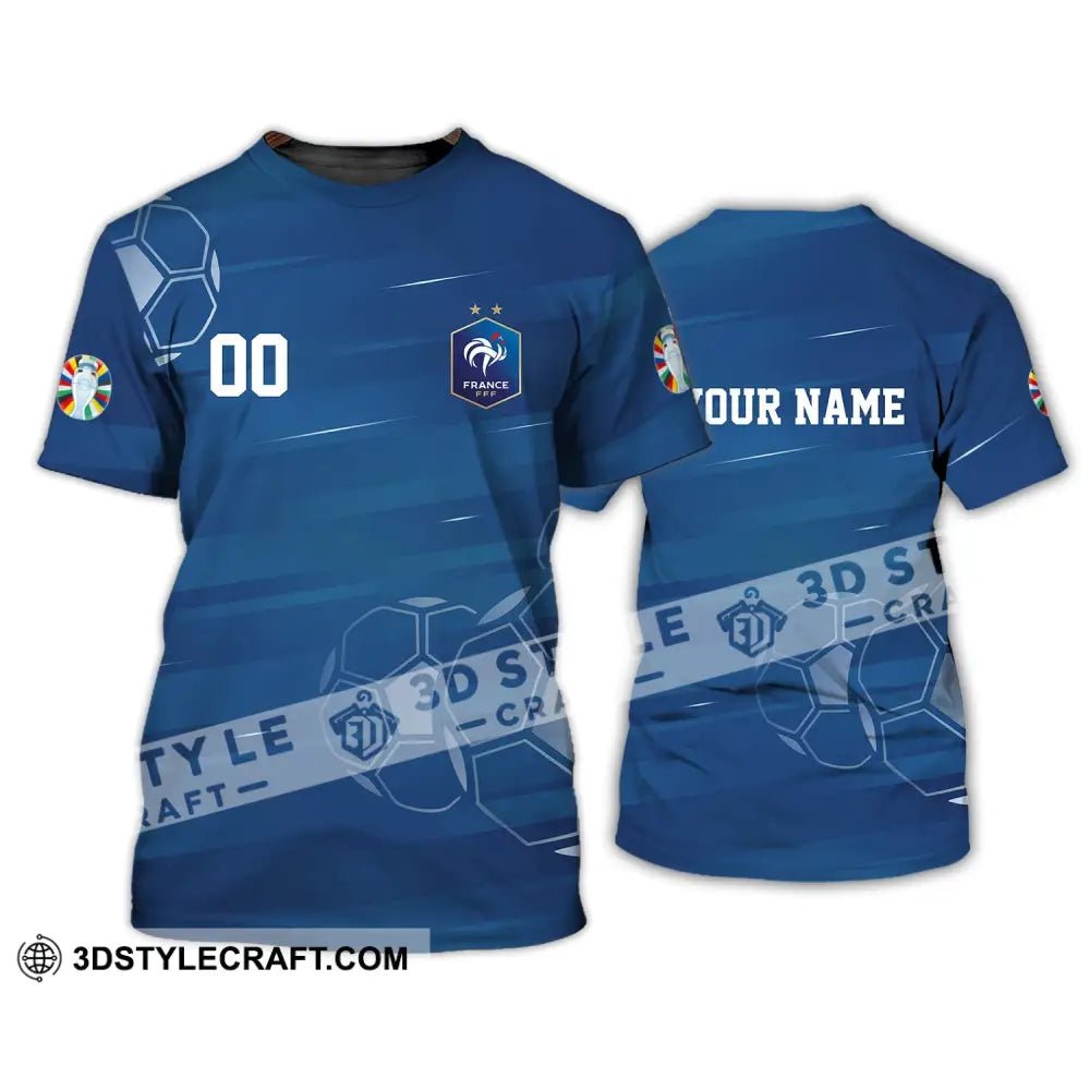 Unisex Shirt - Custom Name And Number Euro 2024 France National Team T-Shirt / S T-Shirt