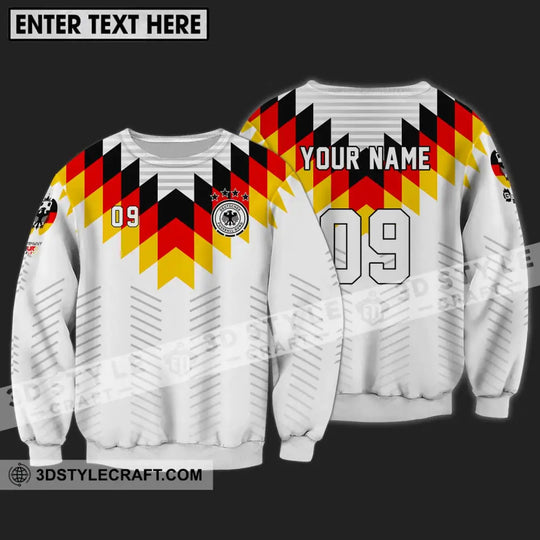 Unisex Shirt - Custom Name And Number Shirt, Euro 2024 Germany National Team Flag Color style option 4