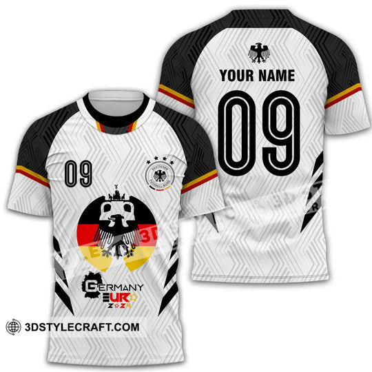 Unisex Shirt - Custom Name And Number, Euro 2024 Shirt Germany Team Logo style option 2