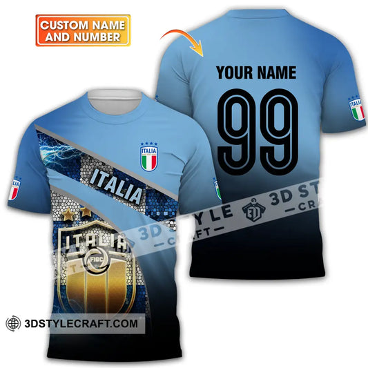 Unisex Shirt - Custom Name And Number Euro 2024 Italia National Team T-Shirt