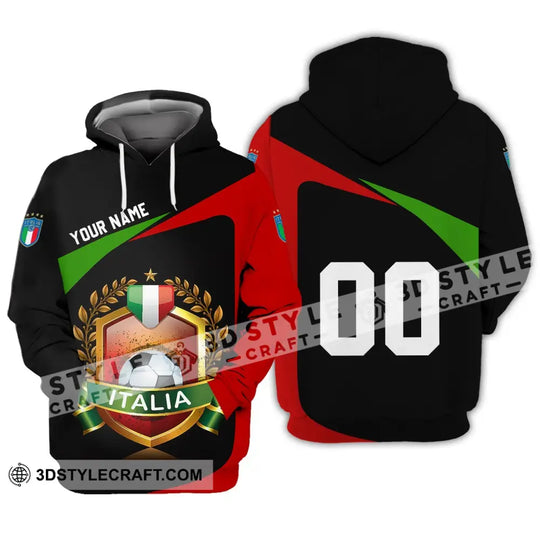 Unisex Shirt - Custom Name And Number Euro 2024 Shirt, Italia Team Champion style option 2